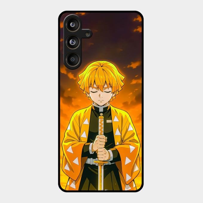 Zenitsu Glass Case Cover For Samsung Galaxy M55 5G