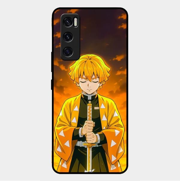 Zenitsu Glass Case Cover For Vivo V20 Se