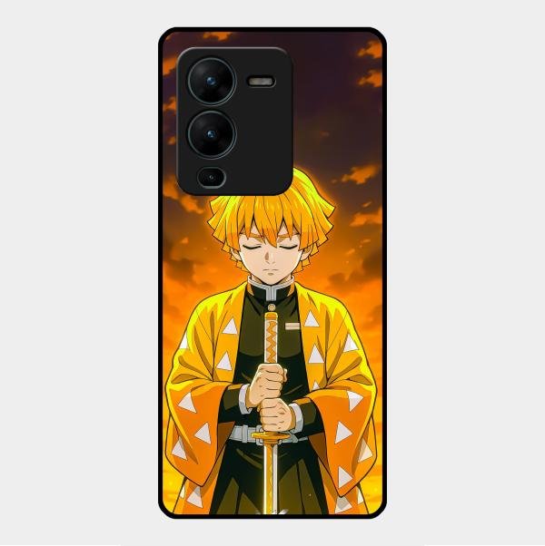 Zenitsu Glass Case Cover For Vivo V25 Pro 5G