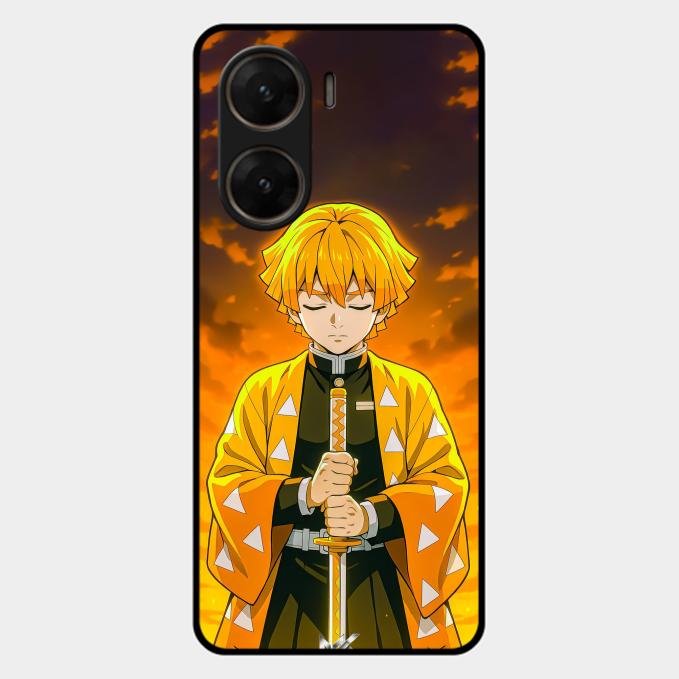 Zenitsu Glass Case Cover For Vivo V29E 5G
