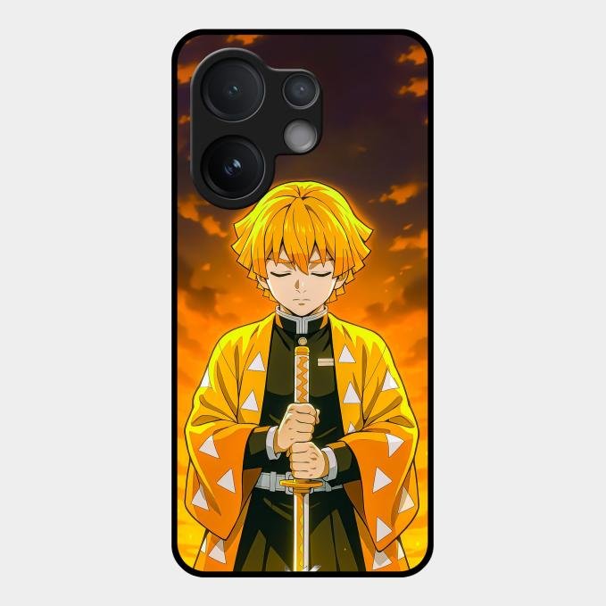 Zenitsu Glass Case Cover For Vivo V60 5G