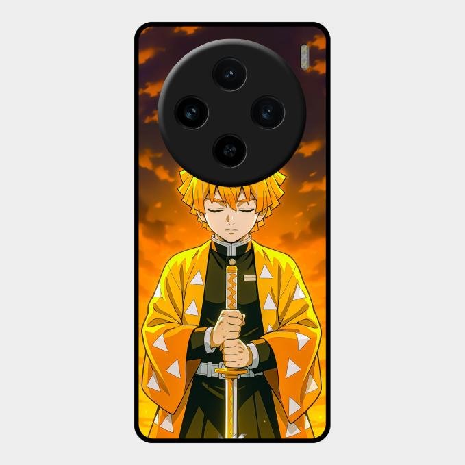 Zenitsu Glass Case Cover For Vivo X100 5G