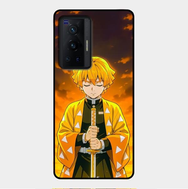 Zenitsu Glass Case Cover For Vivo X70 Pro 5G