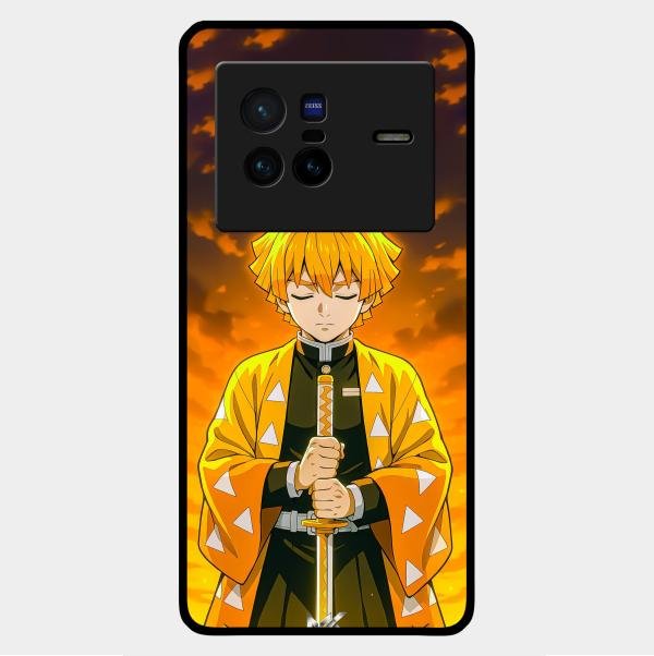 Zenitsu Glass Case Cover For Vivo X80 5G