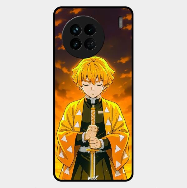Zenitsu Glass Case Cover For Vivo X90 5G