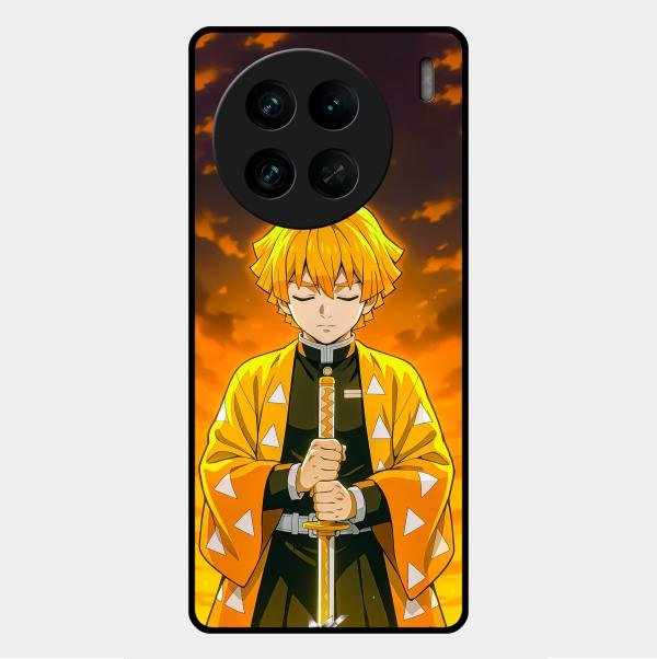 Zenitsu Glass Case Cover For Vivo X90 Pro 5G