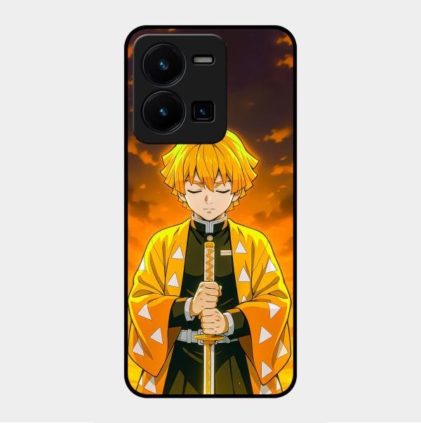 Zenitsu Glass Case Cover For Vivo Y35