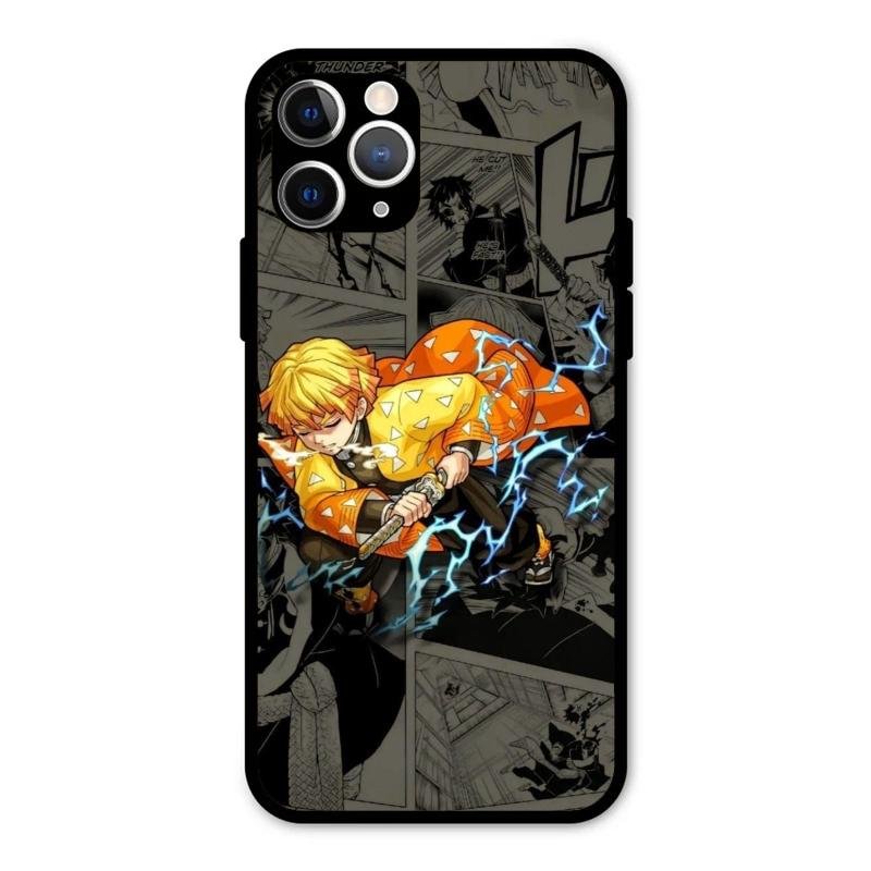 Zenitsu Manga Glass Case Cover For iPhone