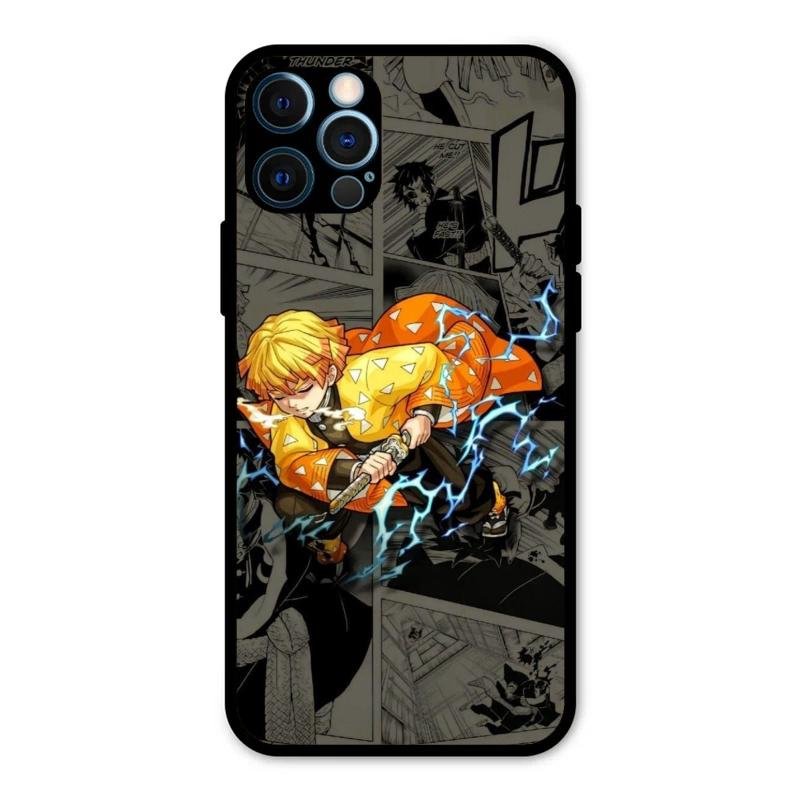Zenitsu Manga Glass Case Cover For iPhone