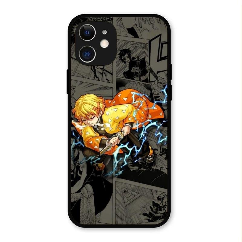 Zenitsu Manga Glass Case Cover For iPhone