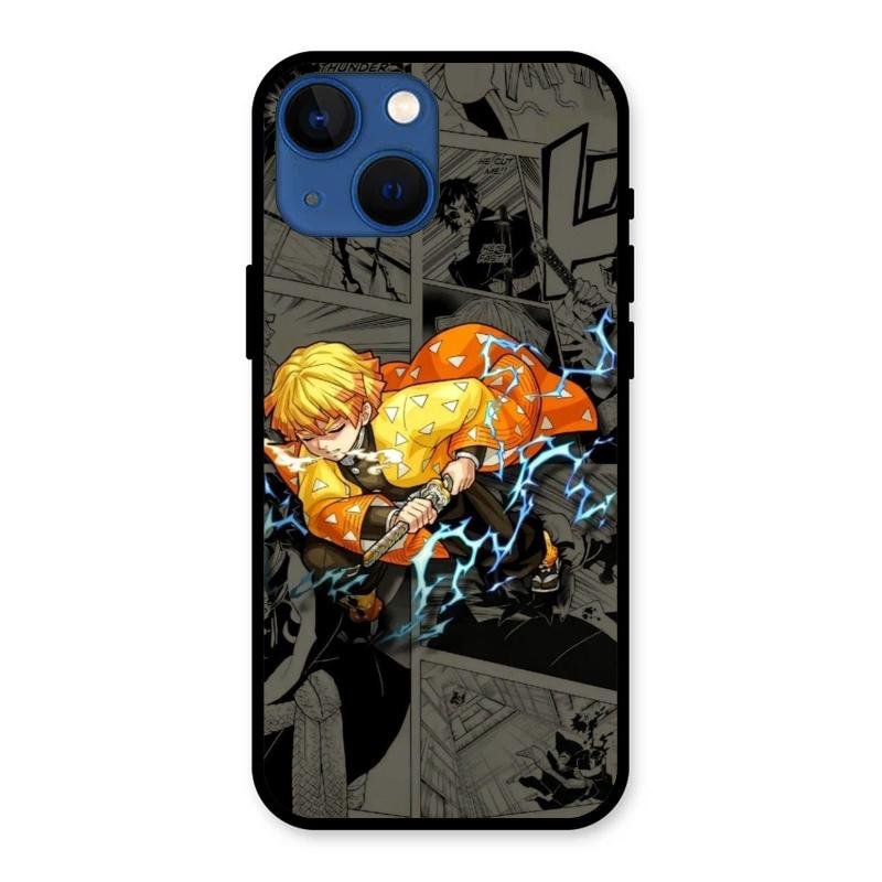 Zenitsu Manga Glass Case Cover For iPhone