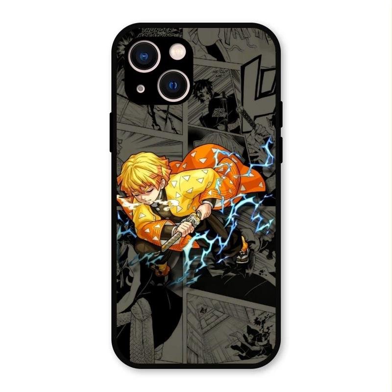 Zenitsu Manga Glass Case Cover For iPhone
