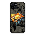 Zenitsu Manga Glass Case Cover For iPhone 15 Plus