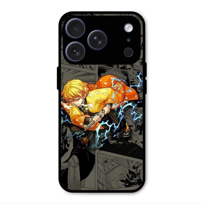 Zenitsu Manga Glass Case Cover For iPhone