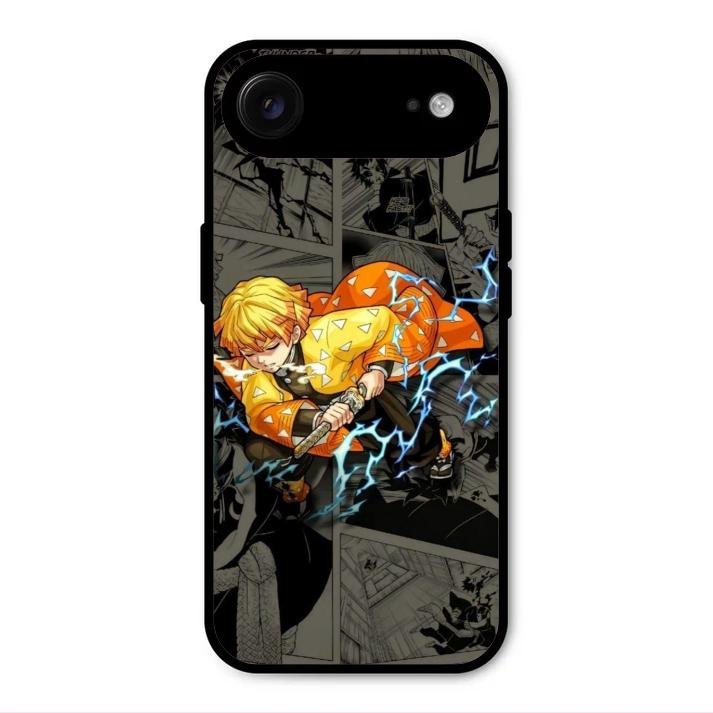 Zenitsu Manga Glass Case Cover For iPhone