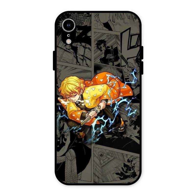 Zenitsu Manga Glass Case Cover For iPhone XR