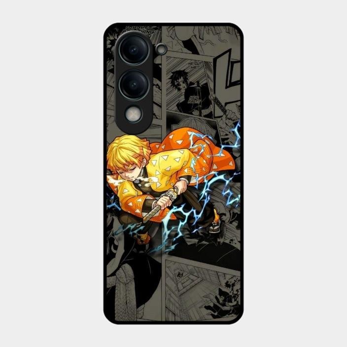 Zenitsu Manga Glass Case Cover For Iqoo Z10 Lite