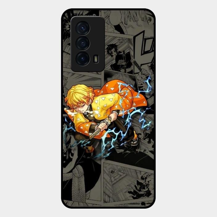 Zenitsu Manga Glass Case Cover For Iqoo Z5 5G