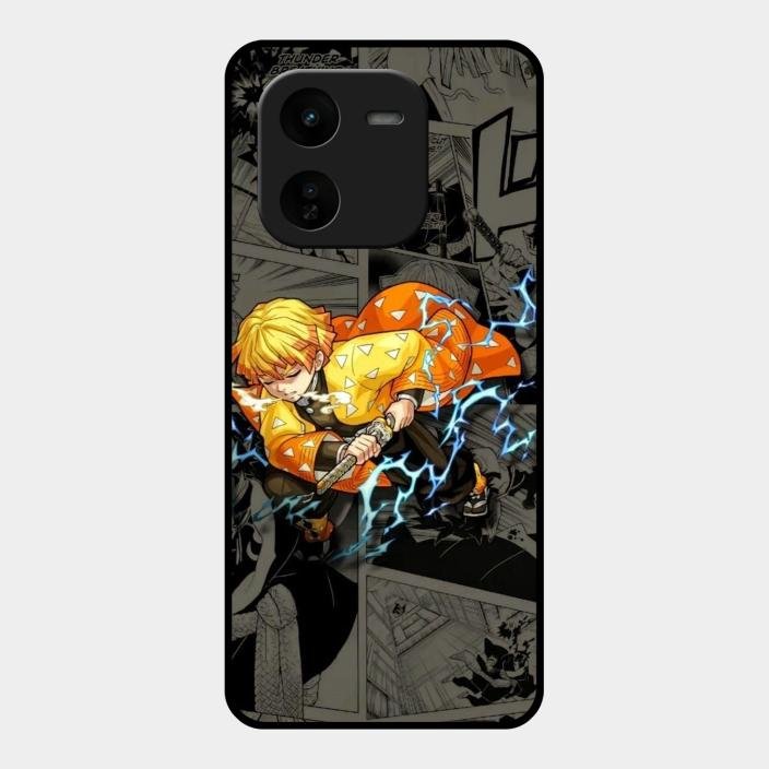 Zenitsu Manga Glass Case Cover For Iqoo Z9X 5G