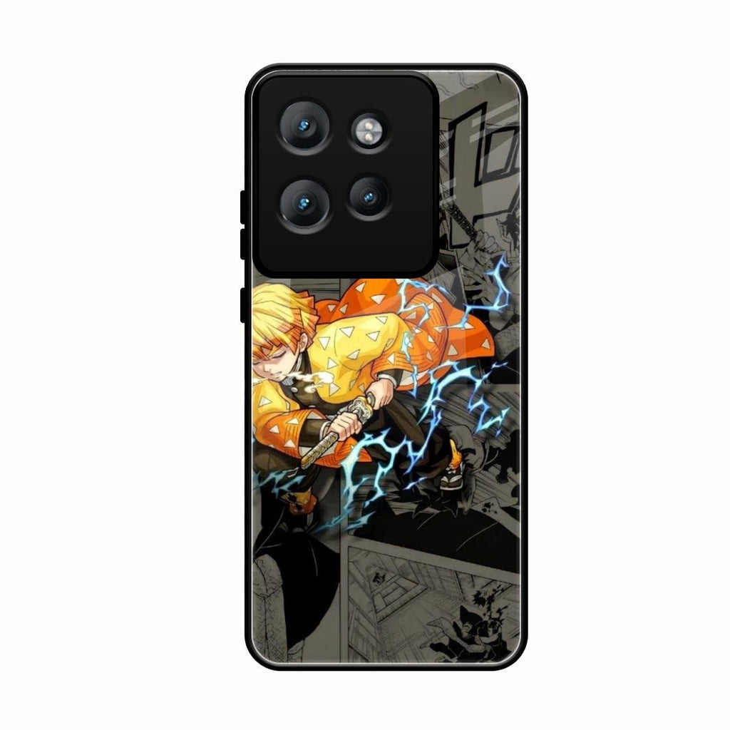 Zenitsu Manga Glass Case Cover For Motorola Edge 50 Neo