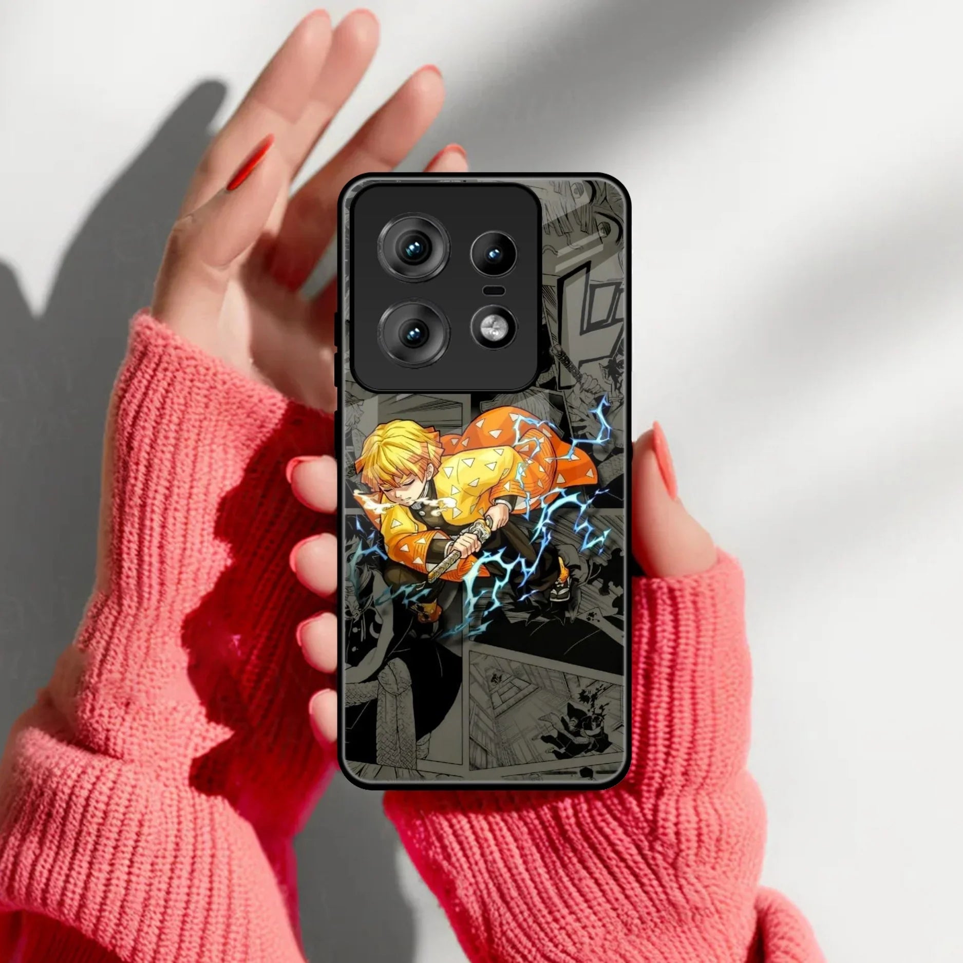 Zenitsu Manga Glass Case Cover For Motorola - ShopOnCliQ