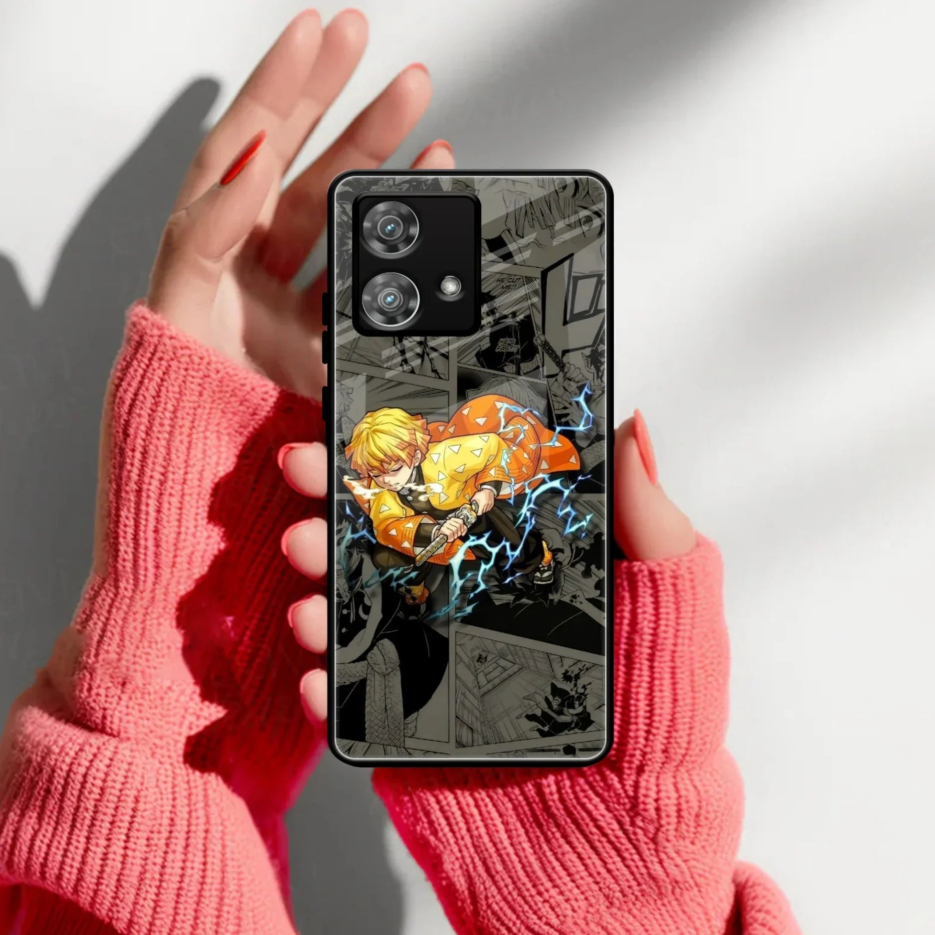 Zenitsu Manga Glass Case Cover For Motorola - ShopOnCliQ