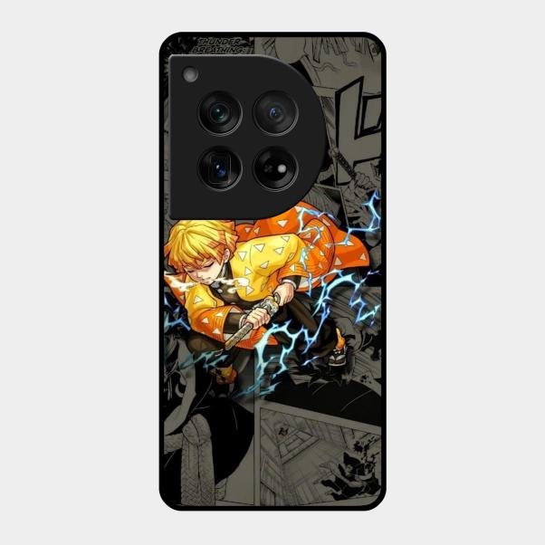 Zenitsu Manga Glass Case Cover For Oneplus 12 5G