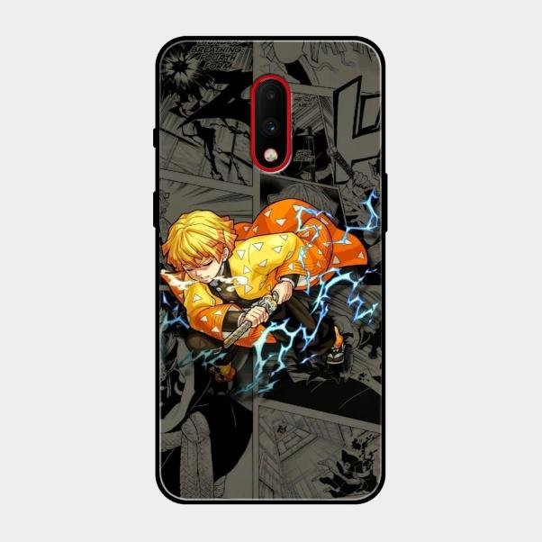 Zenitsu Manga Glass Case Cover For Oneplus 7