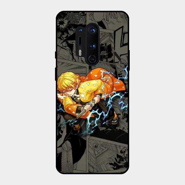 Zenitsu Manga Glass Case Cover For Oneplus 8 Pro