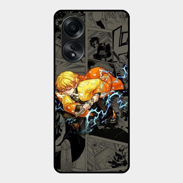 Zenitsu Manga Glass Case Cover For Oppo