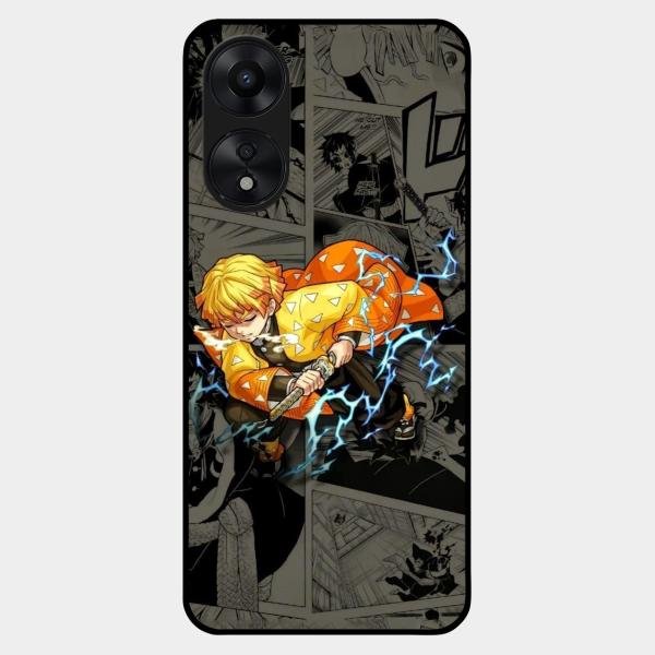 Zenitsu Manga Glass Case Cover For Oppo