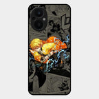 Zenitsu Manga Glass Case Cover For Oppo F21S Pro 5G
