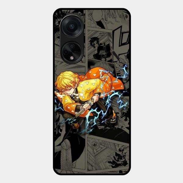 Zenitsu Manga Glass Case Cover For Oppo