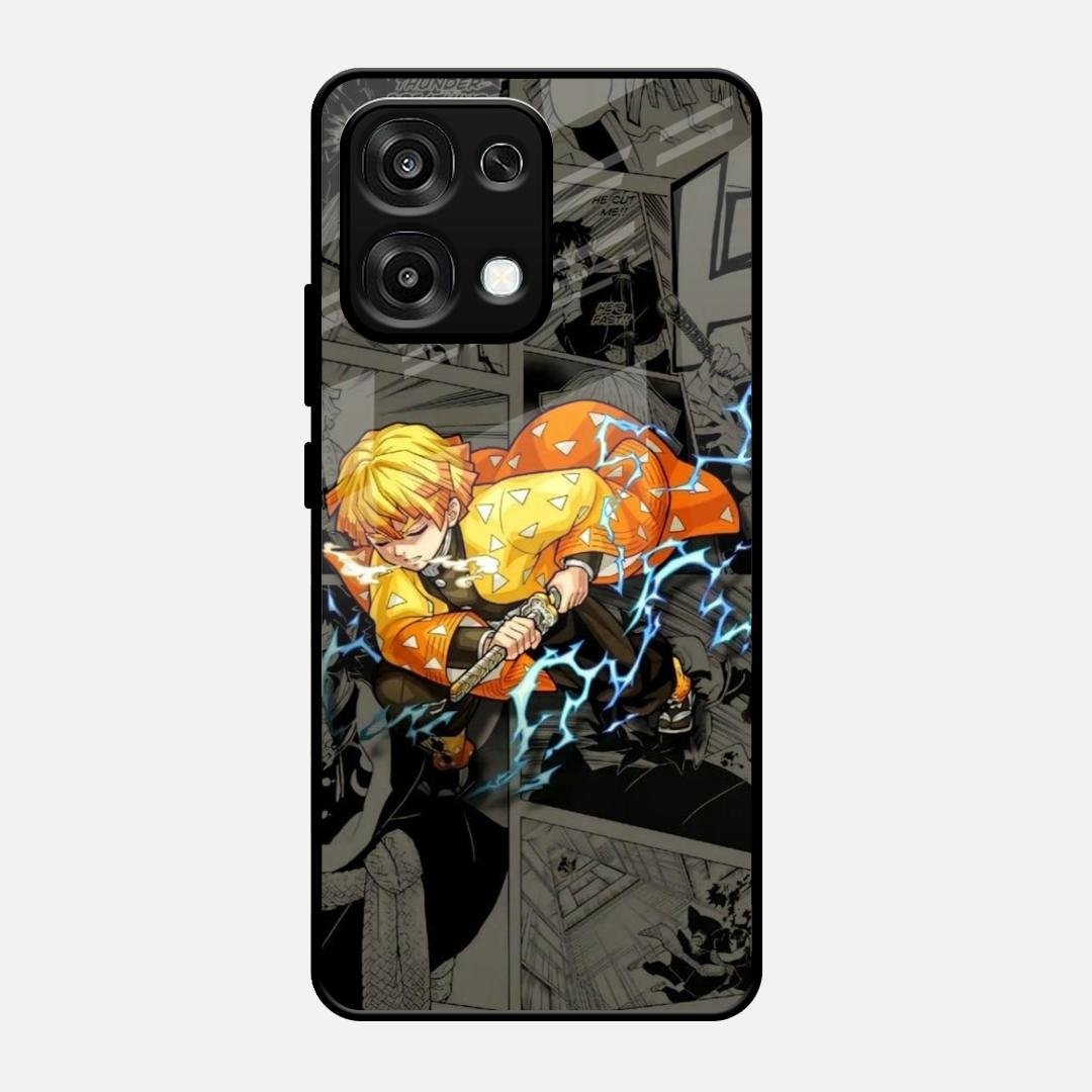 Zenitsu Manga Glass Case Cover For Oppo F31 5G