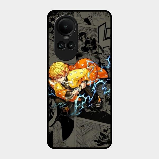 Zenitsu Manga Glass Case Cover For Oppo
