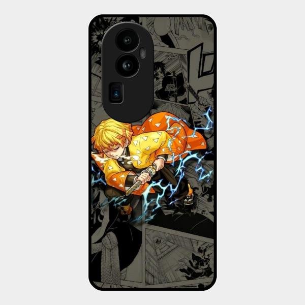 Zenitsu Manga Glass Case Cover For Oppo