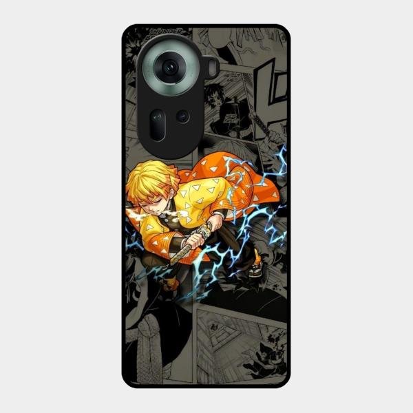 Zenitsu Manga Glass Case Cover For Oppo