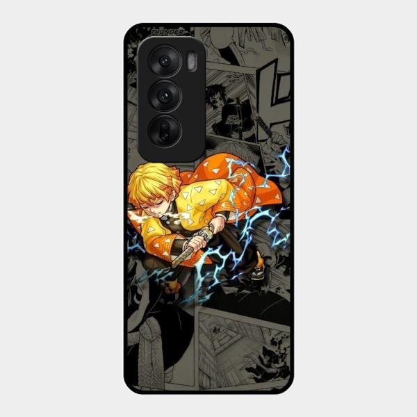 Zenitsu Manga Glass Case Cover For Oppo