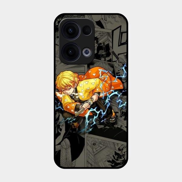 Zenitsu Manga Glass Case Cover For Oppo