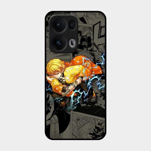 Zenitsu Manga Glass Case Cover For Oppo