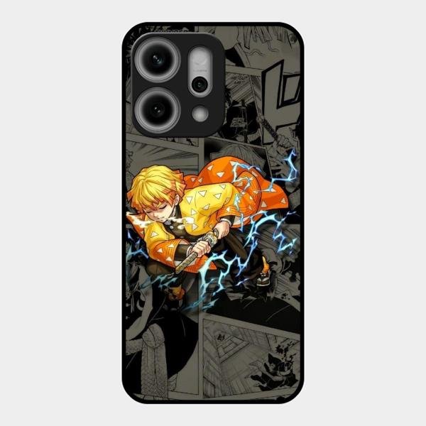 Zenitsu Manga Glass Case Cover For Oppo
