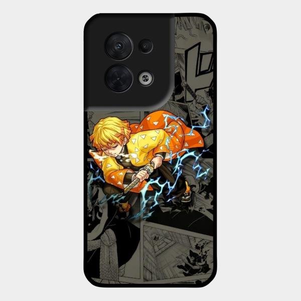 Zenitsu Manga Glass Case Cover For Oppo