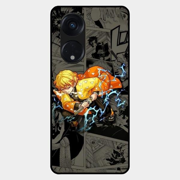 Zenitsu Manga Glass Case Cover For Oppo