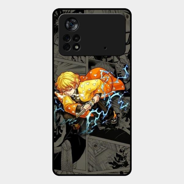 Zenitsu Manga Glass Case Cover For Poco X4 Pro 5G