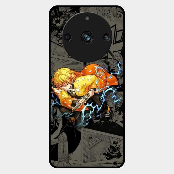 Zenitsu Manga Glass Case Cover For Realme