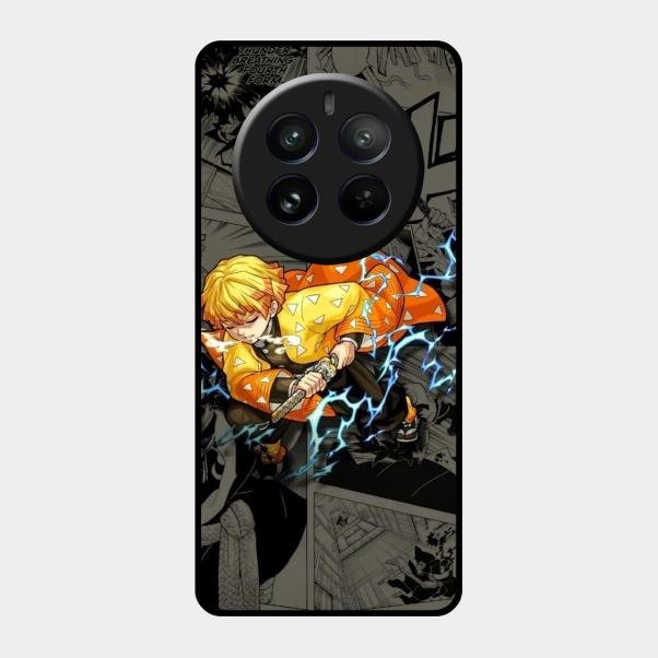 Zenitsu Manga Glass Case Cover For Realme
