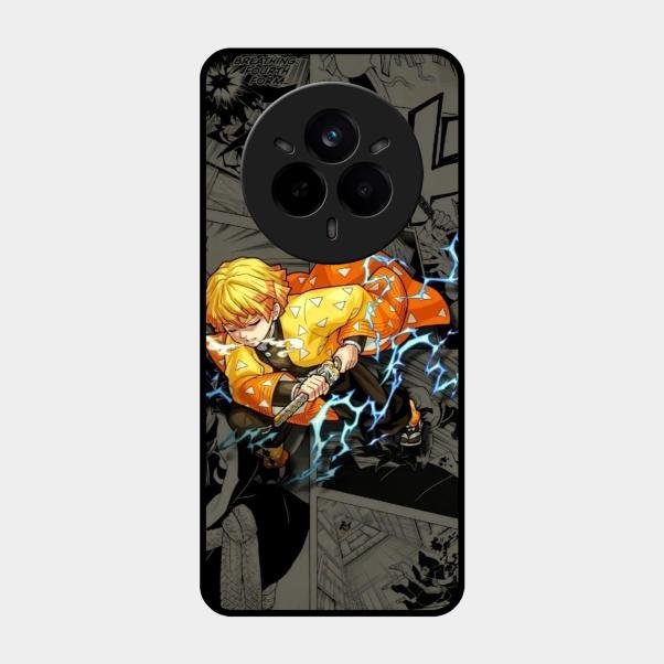 Zenitsu Manga Glass Case Cover For Realme
