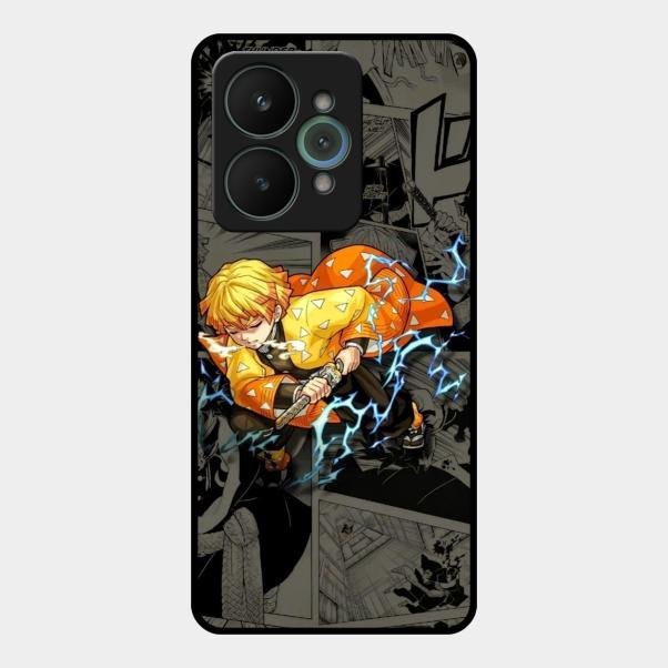 Zenitsu Manga Glass Case Cover For Realme 15 5G