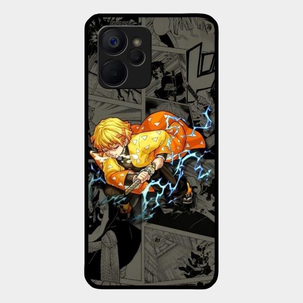 Zenitsu Manga Glass Case Cover For Realme
