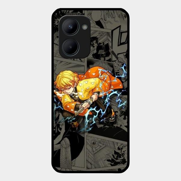 Zenitsu Manga Glass Case Cover For Realme C33 2023
